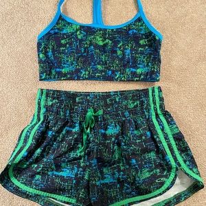 women’s champion shorts and bra set